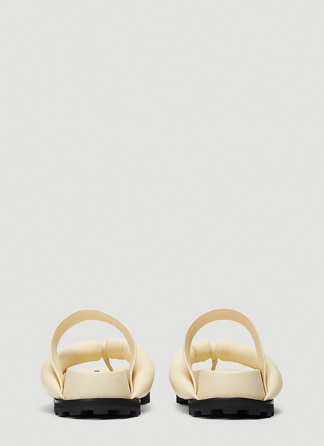 Jil Sander Leather Sandals in Beige | LN-CC