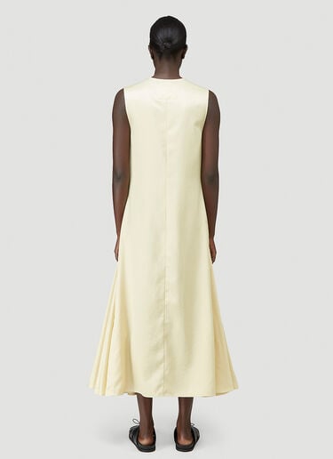 Pleated Necktie Dress Jil Sander Pleated Necktie Dress Yellow jil0244001