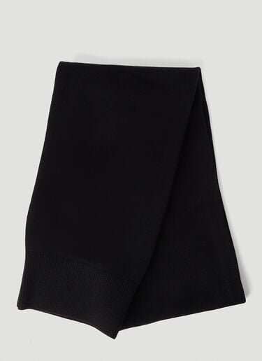 Fine-Knit Scarf Jil Sander Fine-Knit Scarf Black jil0245016
