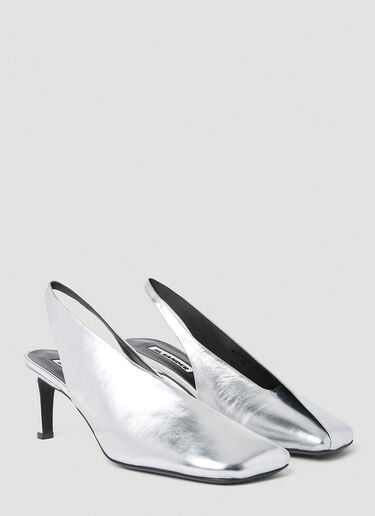 方头高跟鞋 Jil Sander 方头高跟鞋 银色 jil0253029