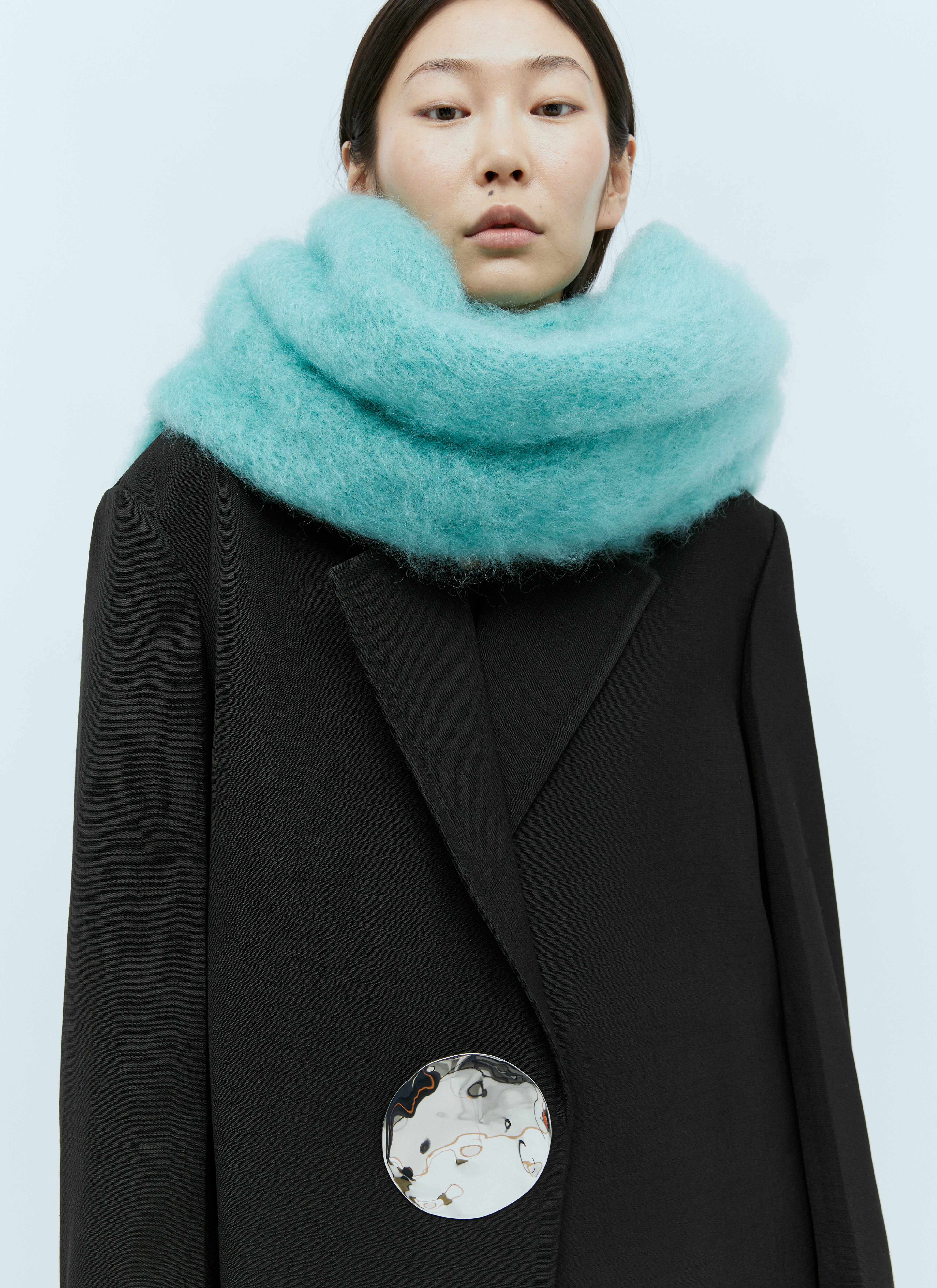 正規 JIL SANDER + Down Scarf Blue Down Scarf – La Garçonne