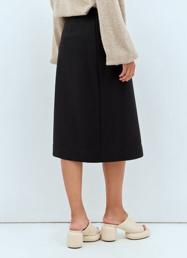 울 미디 스커트 Jil Sander 울 미디 스커트 블랙 jil0257009