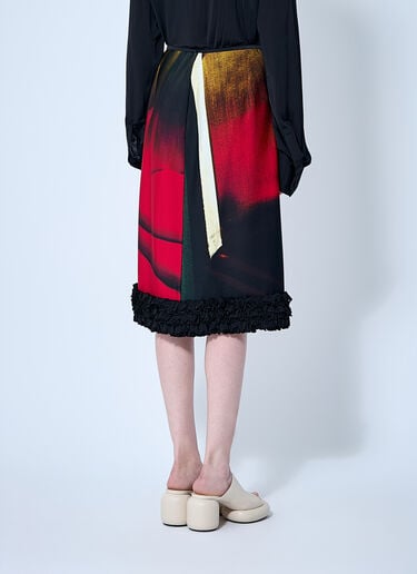 印花中长半裙 Jil Sander 印花中长半裙 黑色 jil0260004