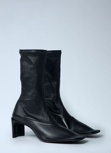 Heeled Leather Boots Jil Sander Heeled Leather Boots Black jil0262013