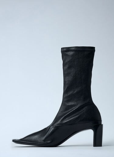 Heeled Leather Boots Jil Sander Heeled Leather Boots Black jil0262013
