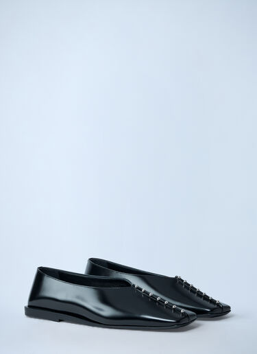 Leather Ballerina Flats Jil Sander Leather Ballerina Flats Black jil0262028