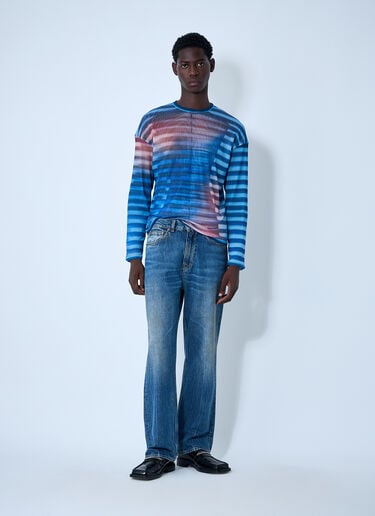 Air Mesh Top Jean Paul Gaultier Air Mesh Top Blue jpg0161002