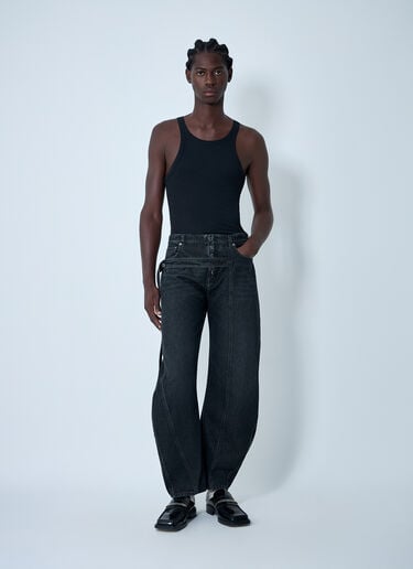 Jeans With Strap Detail Jean Paul Gaultier Jeans With Strap Detail Black jpg0161004