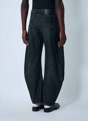 Jean Paul Gaultier Jeans With Strap Detail Black jpg0161004