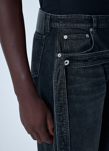 Jean Paul Gaultier Jeans With Strap Detail Black jpg0161004