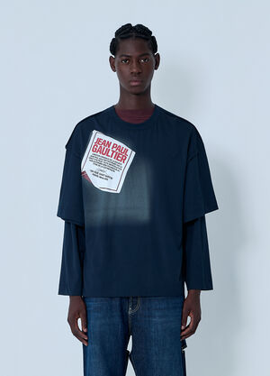 Jean Paul Gaultier Logo Motif T-Shirt Navy jpg0162003