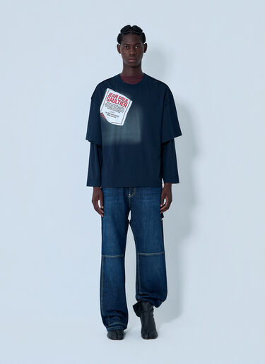 Logo Motif T-Shirt Jean Paul Gaultier Logo Motif T-Shirt Navy jpg0162003