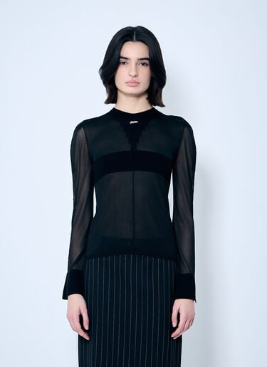 Open-Knit Sweater Jean Paul Gaultier Open-Knit Sweater Black jpg0259011
