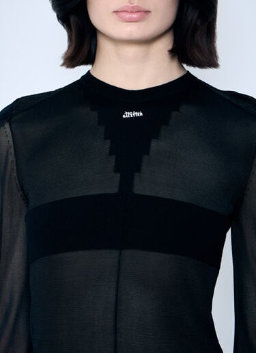 Open-Knit Sweater Jean Paul Gaultier Open-Knit Sweater Black jpg0259011