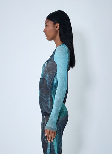 Water 网眼布上衣 Jean Paul Gaultier Water 网眼布上衣 蓝色 jpg0261003