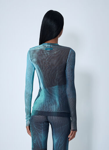 Jean Paul Gaultier Water Mesh Top Blue jpg0261003