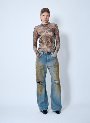 Médaillon Mesh Top Jean Paul Gaultier Médaillon Mesh Top Beige jpg0261005