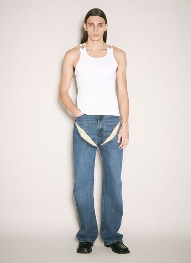 Overall Buckles Tank Top Jean Paul Gaultier Overall Buckles Tank Top White jpg0359002
