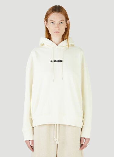 Jil Sander+ Logo Hooded Sweatshirt Beige jsp0245015