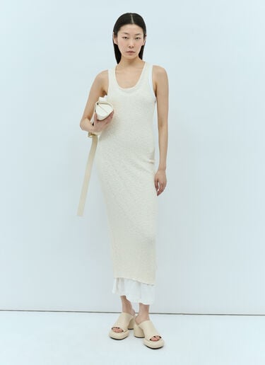 针织中长连衣裙 Jil Sander+ 针织中长连衣裙 米色 jsp0255008