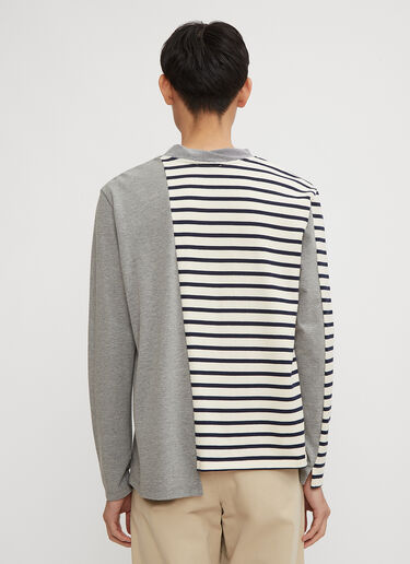Panelled Breton Long Sleeve T-Shirt JW Anderson Panelled Breton Long Sleeve T-Shirt Grey jwa0134012