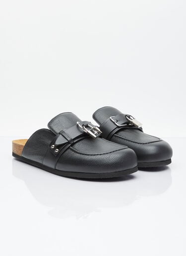Padlock 乐福皮革穆勒鞋 JW Anderson Padlock 乐福皮革穆勒鞋 黑 jwa0154016