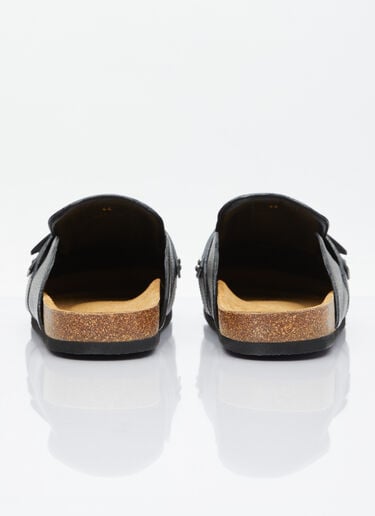 Padlock 乐福皮革穆勒鞋 JW Anderson Padlock 乐福皮革穆勒鞋 黑 jwa0154016