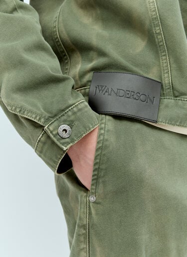 트위스티드 데님 재킷 JW Anderson 트위스티드 데님 재킷 그린 jwa0156002