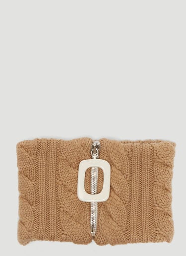 Cable Knit Neckband JW Anderson Cable Knit Neckband Brown jwa0235009