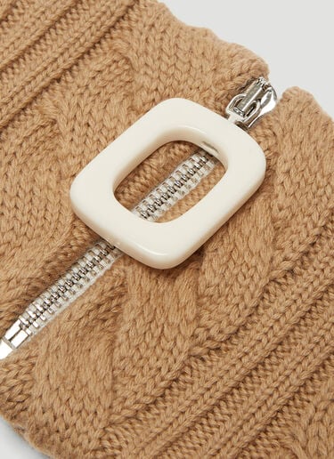 Cable Knit Neckband JW Anderson Cable Knit Neckband Brown jwa0235009
