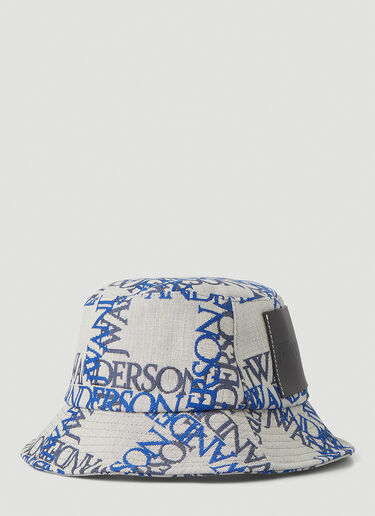 Double Logo Bucket Hat JW Anderson Double Logo Bucket Hat Blue jwa0248012