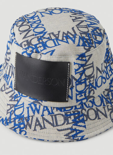Double Logo Bucket Hat JW Anderson Double Logo Bucket Hat Blue jwa0248012