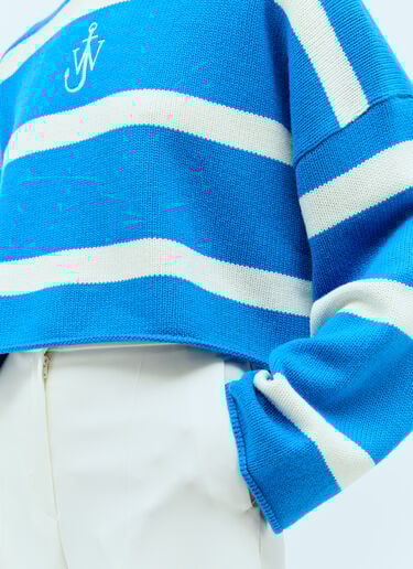 크롭 앵커 스웨터 JW Anderson 크롭 앵커 스웨터 블루 jwa0255012