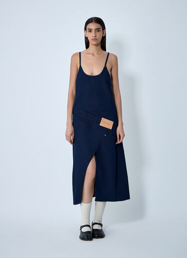 JW Anderson Twisted Workwear Dress Blue jwa0261002