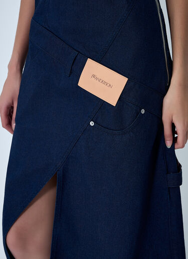 JW Anderson Twisted Workwear Dress Blue jwa0261002