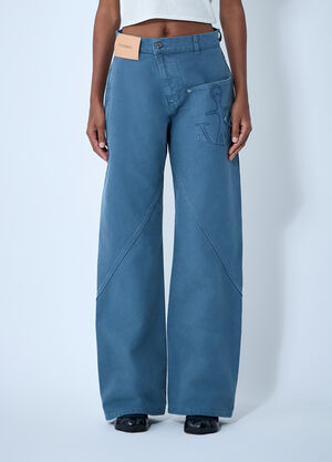 JW Anderson Twisted Pants Blue jwa0261008