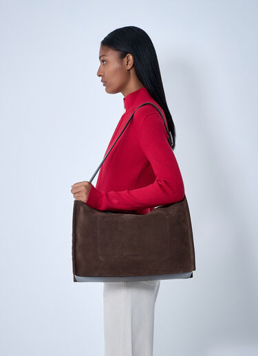 JW Anderson Leather Loafer Bag Brown jwa0261011
