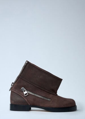 JW Anderson Suede Biker Boots Brown jwa0261012