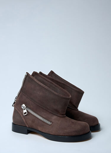 Suede Biker Boots JW Anderson Suede Biker Boots Brown jwa0261012