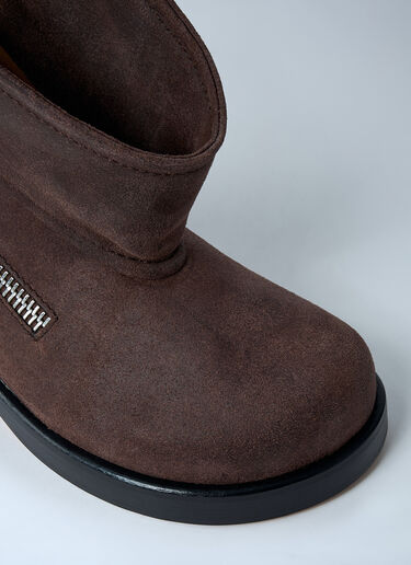Suede Biker Boots JW Anderson Suede Biker Boots Brown jwa0261012