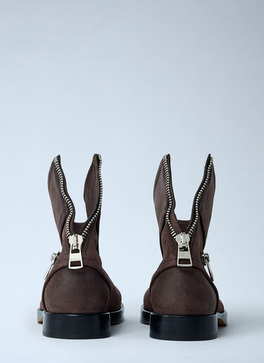 Suede Biker Boots JW Anderson Suede Biker Boots Brown jwa0261012
