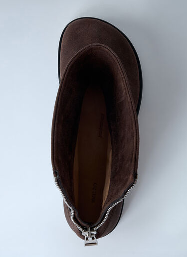 Suede Biker Boots JW Anderson Suede Biker Boots Brown jwa0261012