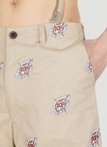 Roy Lichtenstein Shorts Junya Watanabe Roy Lichtenstein Shorts Beige jwn0152008