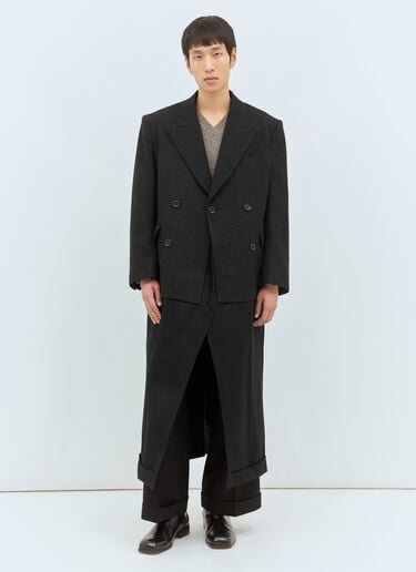 对比色拼接精裁外套 Junya Watanabe 对比色拼接精裁外套 黑色 jwn0158001
