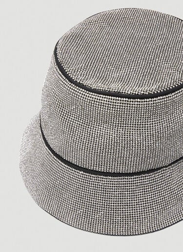 Kara Crystal Mesh Bucket Hat Silver kar0343006
