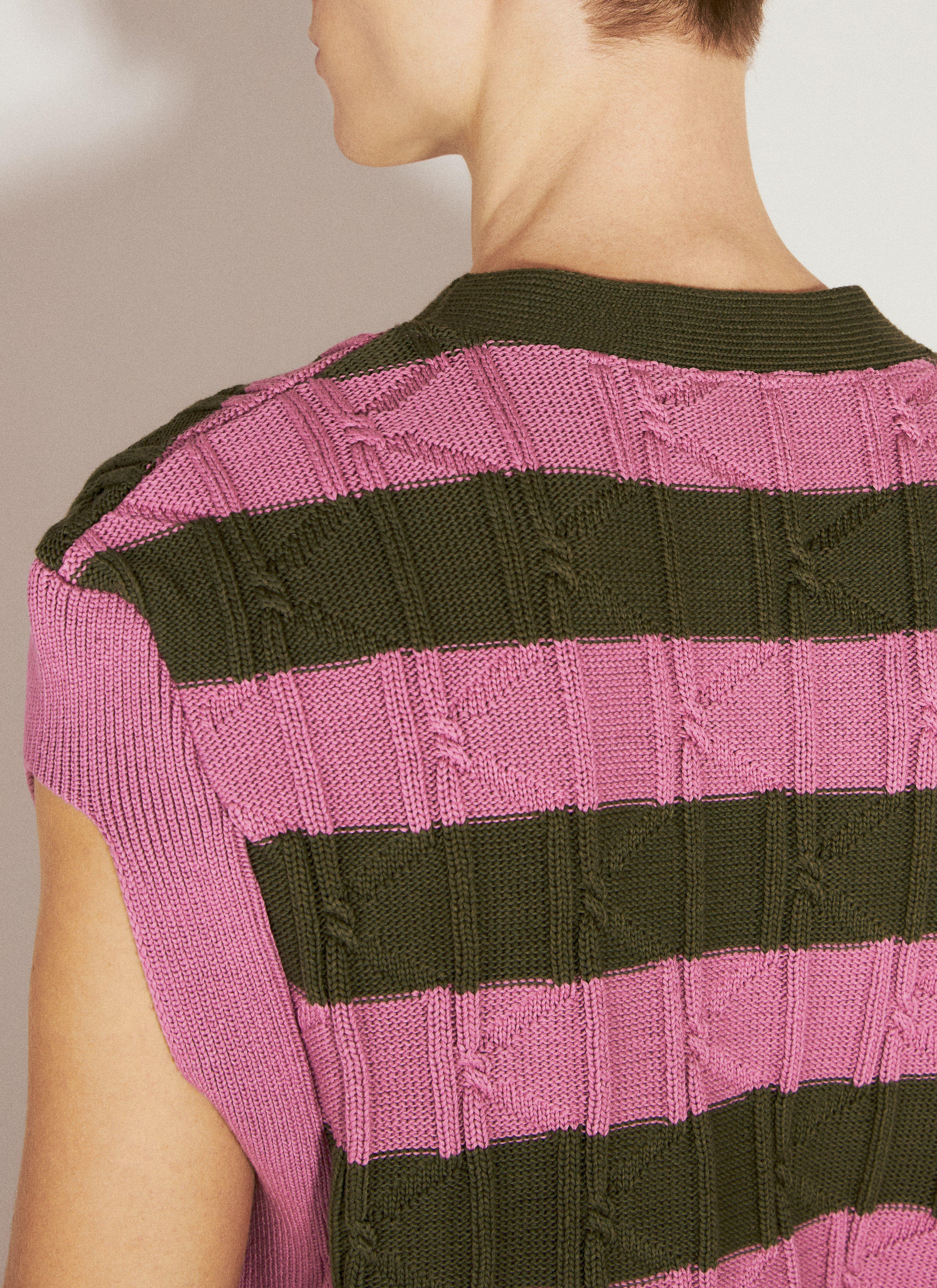 Kiko Kostadinov Men's' Merli Knit Vest in Pink | LN-CC®