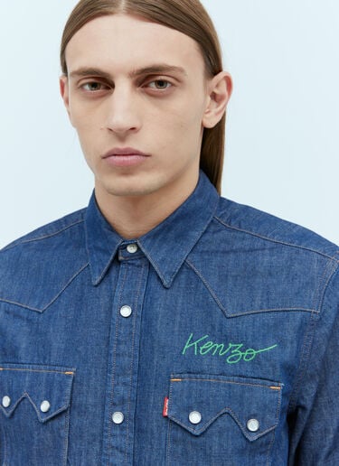 데님 웨스턴 셔츠 Kenzo x Levi's 데님 웨스턴 셔츠 블루 klv0156002