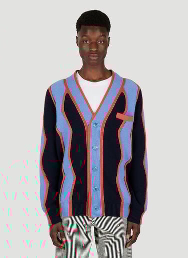 波浪纹开衫 Kenzo 波浪纹开衫 蓝色 knz0152003