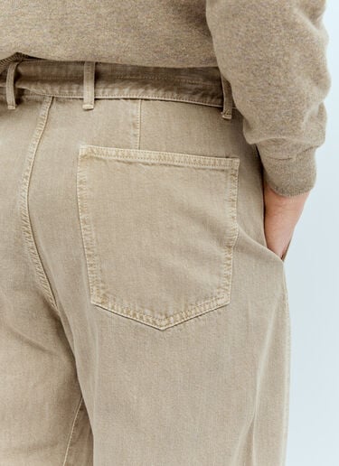Twisted Belted Jeans Lemaire Twisted Belted Jeans Beige lem0156009