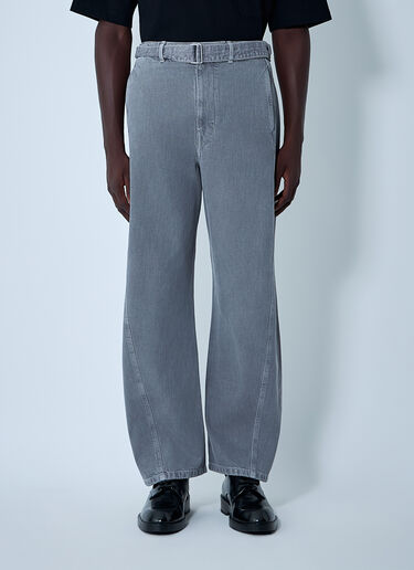 Lemaire Twisted Belted Pants Grey lem0162007
